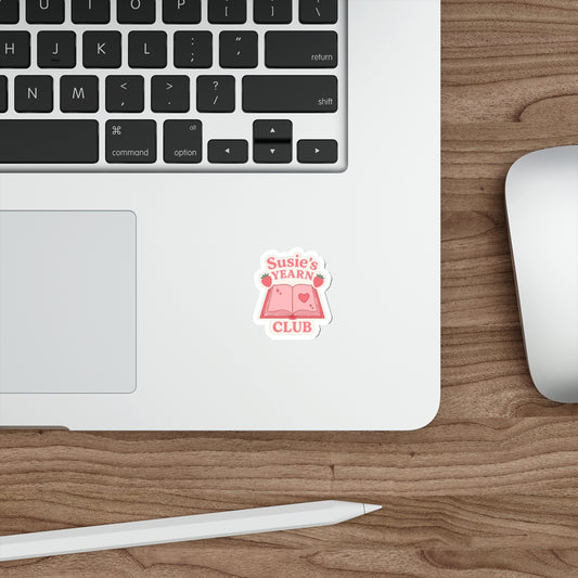 "Susie's Yearn Club" Die-Cut Sticker