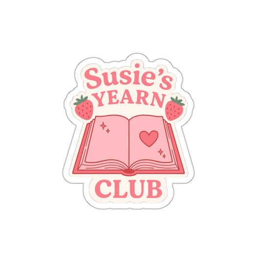 "Susie's Yearn Club" Die-Cut Sticker